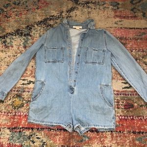 DENIM ROMPER